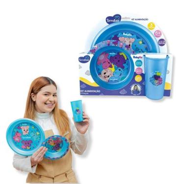 Imagem de Kit Alimentação 3 Peças TurmaTube ViihTube Azul BabyGo
