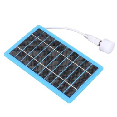 Imagem de aqxreight Painel Solar Pequeno 5V 5W Painel Solar Portátil USB Com Luz Branca para Acampamento Ao Ar Livre, Caminhadas, Pesca para Ser Versátil, Cargas de 5V, do Telefone, Economia de Energia Com