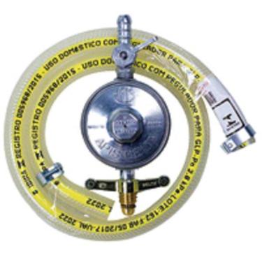 Imagem de Regulador De Gás Doméstico Com Mangueira 80 Cm - 132189