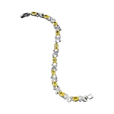 Imagem de Pulseira Elegante De Cristal E Pedras Preciosas Para Mulheres, Joia Ch