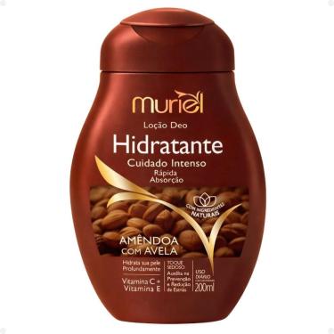 Imagem de Loção Deo Hidratante Corporal Muriel Amêndoa Com Avelã 200ml