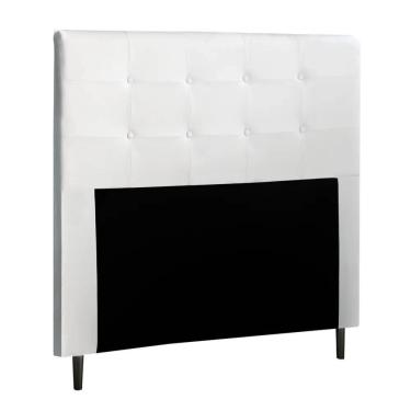 Imagem de Cabeceira Cama Box Casal 140cm Luna Sintético Branco Z51 - Mpozenato