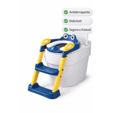 Imagem de Assento Redutor Infantil com Escada Antiderrapante Dobrável  - TOP RIO