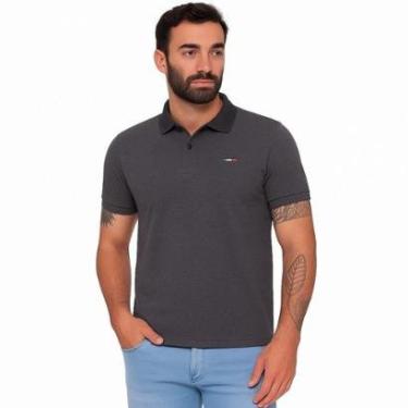 Imagem de Camisa Polo FMF Masculina Básica Industrie Piquet no Estilo Clássico Bordado Itália-Masculino