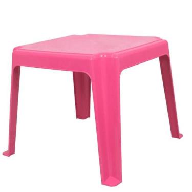 Imagem de Mesa Infantil Rosa Perfeita Para Crianças Brincar, Estudar e Comer Ant