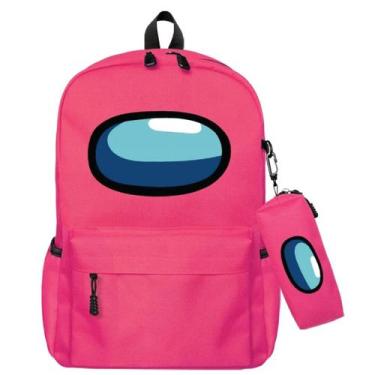 Imagem de Kit Mochila Costa Estojo Infantil Escolar Amoung Us Yepp, Rosa