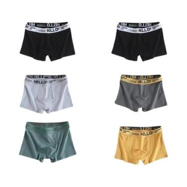 Imagem de Cuecas Boxer Masculinas Respiráveis 6 Peças Confortáveis E Macias Tama