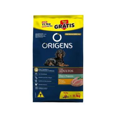 Imagem de Ração Origens para Cães Adultos de Porte Mini e Pequeno sabor Frango e