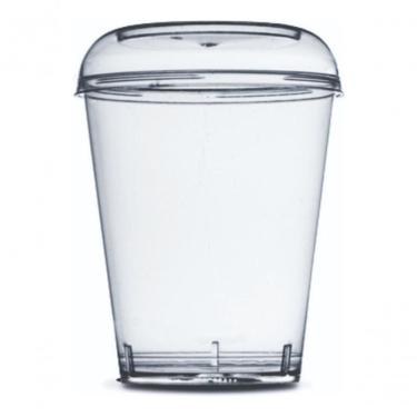 Imagem de Kit Copo Descartável com Tampa Copo Pic 040 para Bebidas, Docinhos e Verrines em Acrílico Mini Copinho 40ML Transparente