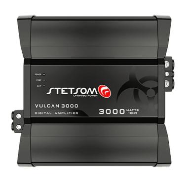 Imagem de Módulo de Potência para Som Automotivo Vulcan 3000 1C 1R Alta Performance 3100W RMS 1 OHM 12,6V Stetsom