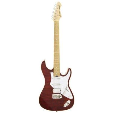 Imagem de Guitarra Elétrica Pro II 714-MK2 Fullerton com Captadores Alnico-5 Ruby Red Aria Guitars