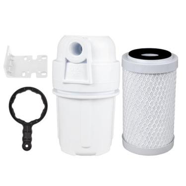 Imagem de Filtro de Água para Chuveiro Royal B&B Reduz Cloro 5 Micras Branco  