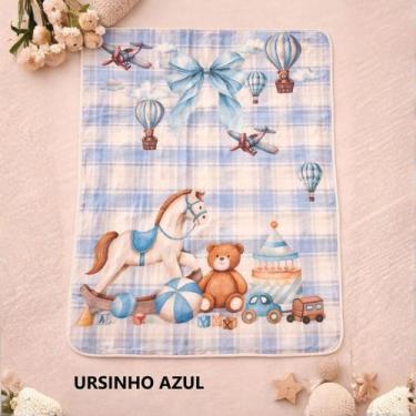 Imagem de Cobertor Manta de Bebê Flannel 01 peça Infantil 1,0x1,40cm Microfibra 