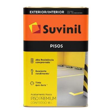 Imagem de Tinta Acrílica 18 Litros Piso Fosco Marrom 50692027 Suvinil Tinta Acri