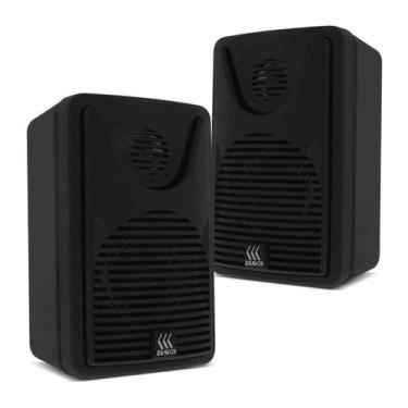 Imagem de Par Caixa Acústica Foco 35 BSA 4 Ohms 60W Preta - BRAVOX BSA