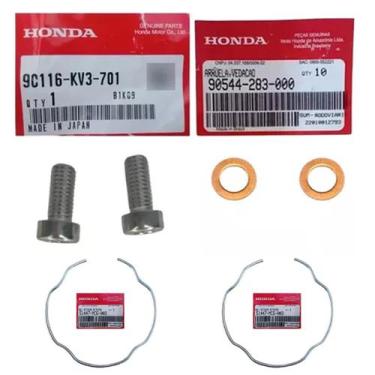 Imagem de Parafuso Bengala Inferior, Arruela, Trava Xre300/ Hornet600 - Honda