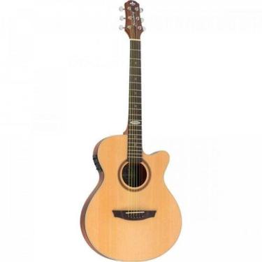 Imagem de Violão Eletroacústico Sf200c Aço com Corpo Super Flat e Cutway Natural Satin Strinberg