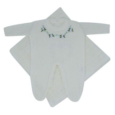 Imagem de Aconchego do Primeiro Abraço do Bebê Flowers - Kowak Baby, Off-White