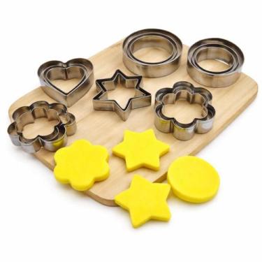 Imagem de Kit 12 Peças Cortador De Pasta Americana Desenhos Diversos - Novo Secu