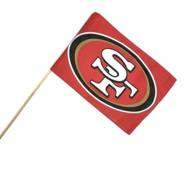 Imagem de Bandeira C/ Bastão 45x30 NFL San Francisco 49ers - Wincraft