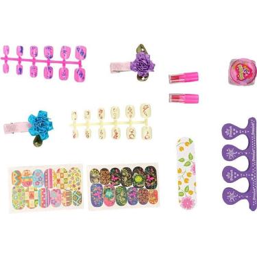 Imagem de Kit de Unhas Decoradas Infantil Completo com Acessórios para Criatividade e Diversão Homeplay