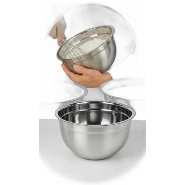 Imagem de Kit 3 Tigelas Inox 22cm 2L Culinária Massas Bolos - Congratulations St