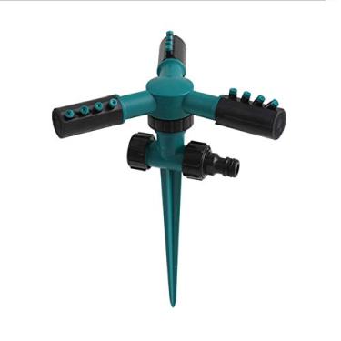 Imagem de Mibee Aspersor de gramado Automático Rotativo de 360 Graus de Aspersão de Água de Jardim Sistema de Irrigação com Bico de Pulverização de 3 braços Ferramentas de Jardim