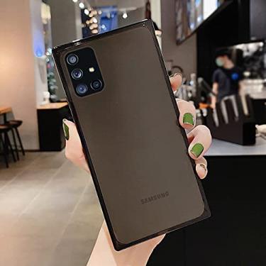 Imagem de Bolsa Fashion Square Neon para Samsung A52 A72 A32 A51 A71 S21 Ultra FE Plus S20 FE Note 20 S10E A22 5G A42 A21S A31 A50 A70 A20 A30 Capa protetora, preta, para A32 5G