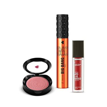 Imagem de Quem disse, Berenice? Combo Make dos Sonhos: Máscara de Cílios Big Bang 360 + Blush Compacto Rosita + Batom Líquido Volumão Morangoli
