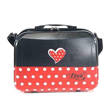 Imagem de Frasqueira Maleta Diplomata Poá Pequena Preto