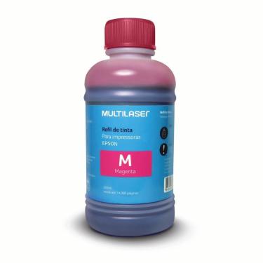 Imagem de Refil de tinta para impressoras EPSON 250ml Magenta Multilaser - RF015
