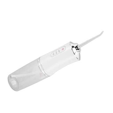 Imagem de AUHX Fio Dental Elétrico Fio Dental Elétrico, IPX7 Impermeável 1600 Vezes por Minuto Irrigador Oral Elétrico Três Modos para Eliminar o Odor Bucal