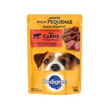 Imagem de Ração Úmida Para Cachorro Adulto Sachê - Pedigree Carne Ao Molho 100G