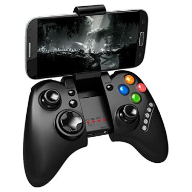 Imagem de KKcare PG-9021S PC Mobile Game Controller PUBG Trigger BT Wireless Gamepad para Android iOS Smartphone TV Box Preto
