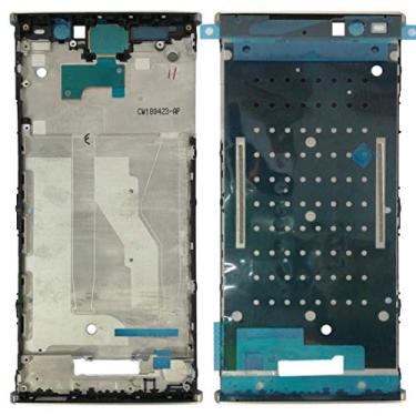 Imagem de LIYONG Peças sobressalentes carcaça frontal moldura LCD para Sony Xperia XA2 Plus (Preto) Peças de reparo (Cor: Ouro)