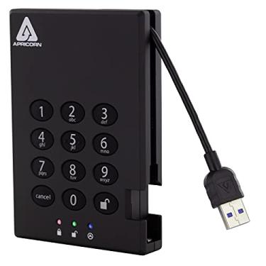 Imagem de Apricorn Unidade portátil criptografada 256 GB Aegis Cadlock USB 3.0 SSD 256 bits (A25-3PL256-S256)