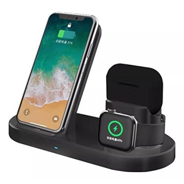 Imagem de Carregador por Indução sem fio 3 em 1 suporte com indicador de respiração - BELLA NET