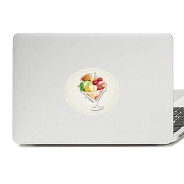 Imagem de Adesivo de notebook com emblema de vinil laranja cereja morango fruta doce sorvete doce
