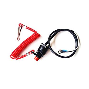 Imagem de Cordão de segurança e interruptor de suspensão para motores de barco Yamaha/Tohatsu da Outboard Motors