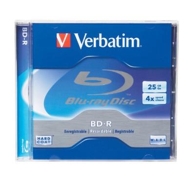 Imagem de Disco grav vel Verbatim 96434 4X Blu-ray de camada nica BD-R, Branco, 1-Disc