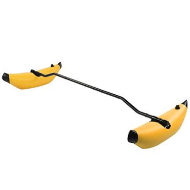 Imagem de Tbest Estabilizador de estabilizador de caiaque, estabilizador inflável de caiaque kit estabilizador de canoa de PVC acessório de barco de equilíbrio flutuante (amarelo)