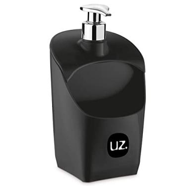 Imagem de Dispenser Porta Detergente UZ Preto com Válvula Metalizada