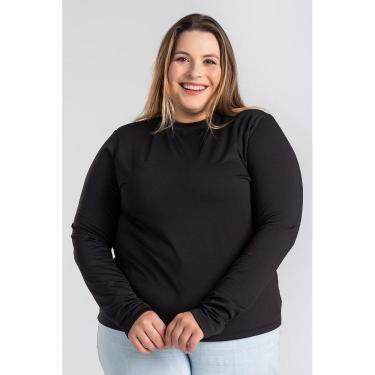 Imagem de Blusa Feminina Manga Longa Plus Size Térmica Peluciada - Serena