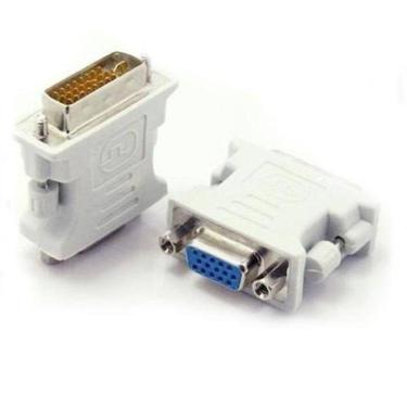 Imagem de Adaptador Dvi-I 24+5 Pinos Macho Para Vga 15 Pinos Femea