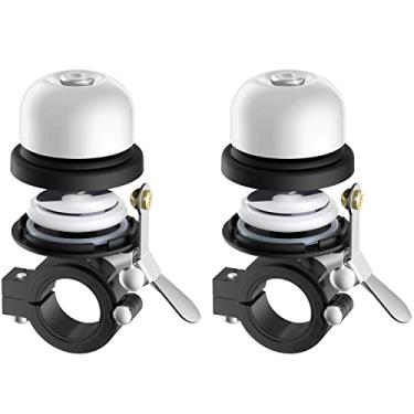 Imagem de Campainha de bicicleta para Apple AirTag, suporte de bicicleta Stouchi AirTag, rastreador GPS, à prova d'água, suporte de latão clássico esconde etiqueta de ar sob a campainha de bicicleta,