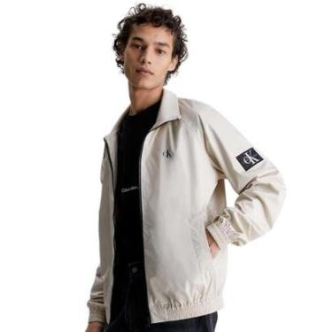 Imagem de Jaqueta Calvin Klein Jeans Bomber Recycled Polyester Zip Up Off-White-Masculino