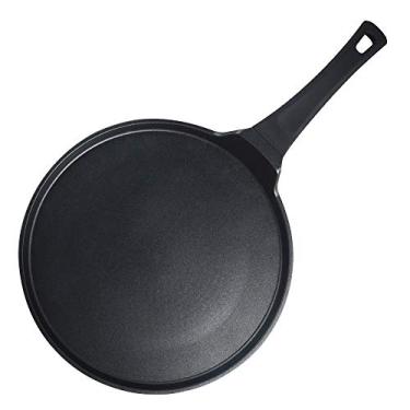 Imagem de S·KITCHN Panela de crepe antiaderente Dosa, panela Tawa para Roti Indian, assadeira de panqueca antiaderente compatível com fogão de indução, comal para tortilhas, grelha para fogão - 32,5 cm