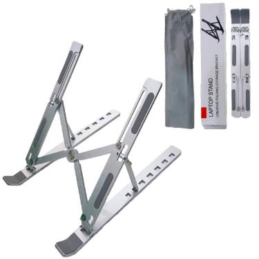 Imagem de Suporte todo em alumínio Para Notebook de mesa portatil  p2 bs07