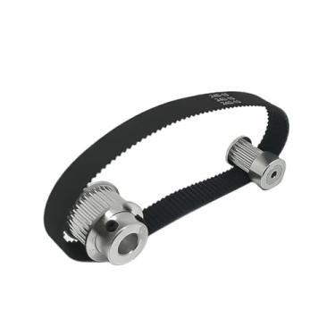 Imagem de Correia de sincronização Conjunto de polia de correia dentada 2gt gt2 2m voron 16t 32 dentes redução acessórios de impressora 3d largura da correia 10mm bore3-10mm engrenagem síncrona Correia de acion