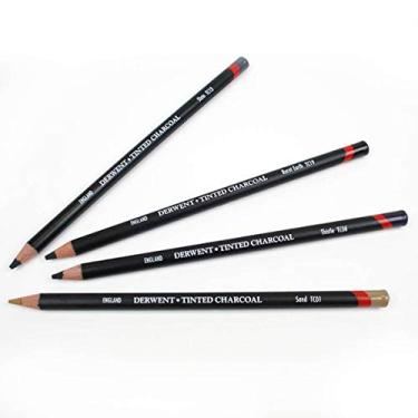Imagem de Derwent TC21 Lápis de carvão colorido - branco